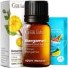 Bergamot Oil for Hair (0.34 fl oz) & Jojoba Oil for Hair (3.4 fl oz) Set - Aromatherapy Grade Essential Oils Set - Gya Labs view 2