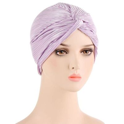 2 Pcs African Nigeria Turban Hat Elegant Headtie Headband Turban Head Scarf Head-Wrap Cap Brand Hijab Hats - 2 PCS