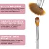 SAVILAND Kolinsky Acrylic Nail Brush Set: Size 6,10,12,14 Professional Nail Brushes with Silver Handle for Acrylic Powder Application Extensions & 3D Carving Home Salon Manicure DIY Nail Art Tools view 3