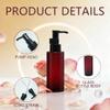 2PCS 100ml Frosted Glass Pump Bottles Refillable Liquid Lotion Soap Dispenser Toiletries Bottles Hand Jar Containers for Bathroom Kitchen and Garden view 4