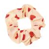 LOOKSEVEN Scrunchies for Hair Women, 5PCS Bandana Scrunchy Hair Ties, Heart Shape view 2