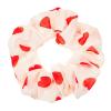 LOOKSEVEN Scrunchies for Hair Women, 5PCS Bandana Scrunchy Hair Ties, Heart Shape view 4