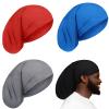 4 Pieces Unisex Dreadlock Cap Long Hair Dreads Head Wrap Sleeping Cap Hair Accessories Sleep Bonnet for Men Women(Red, Blue, Dark Gray, Black) view 1