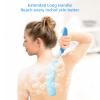 Leetye Mei Long Handled Shower Brush, Non-Slip Long Handle Bath Brush, Back Body Brush Gentle Exfoliating and Lather Well Deep Cleansing Long-Lasting for Body view 3