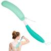 Leetye Mei Long Handle Bath Brush Back Scrubber for Use in Shower,Dual-Sided Non Slip Shower Scrubber for Cleaning BodyExfoliator Wet or Dry Brushing Bath Brush Long Handle for Shower (Green-Green) view 1