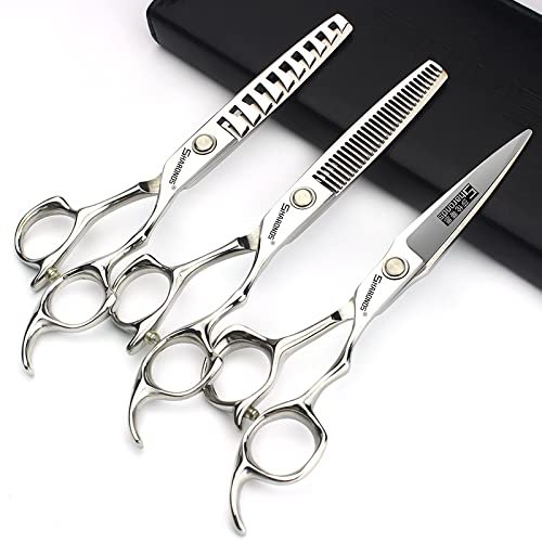 6-inch professional hairdressing scissors set, sparse scissors for hairdressers, high-quality stainless steel hairdressing scissors, multifunctional hairdressing scissors