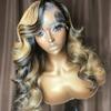 100% Human Hair Wigs 13X6 Lace Front HD Transparent Lace Body Wave Style Highlight Brown with Blonde Color #4/27 High Density for Black Women Bleached Knots and Pre Plucked Hairline by YOKADA HAIR (20Inch, 13X6 Lace Front Wig /Highlight Honey Blonde) view 3