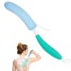 Leetye Mei Long Handled Shower Brush, Non-Slip Long Handle Bath Brush, Back Body Brush Gentle Exfoliating and Lather Well Deep Cleansing Long-Lasting for Body view 1