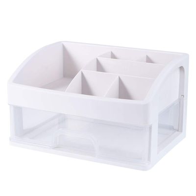 Cabilock Cosmetic Organizer Countertop Storage Box Sundries Container Makeup Case Small Pouch Jewelry Holder Drawer Box