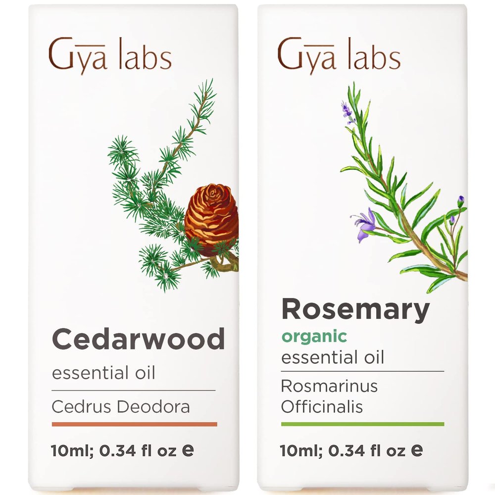 Cedarwood & Organic Rosemary Essential Oil Set - Essential Oils Set - 2x10ml - Gya Labs