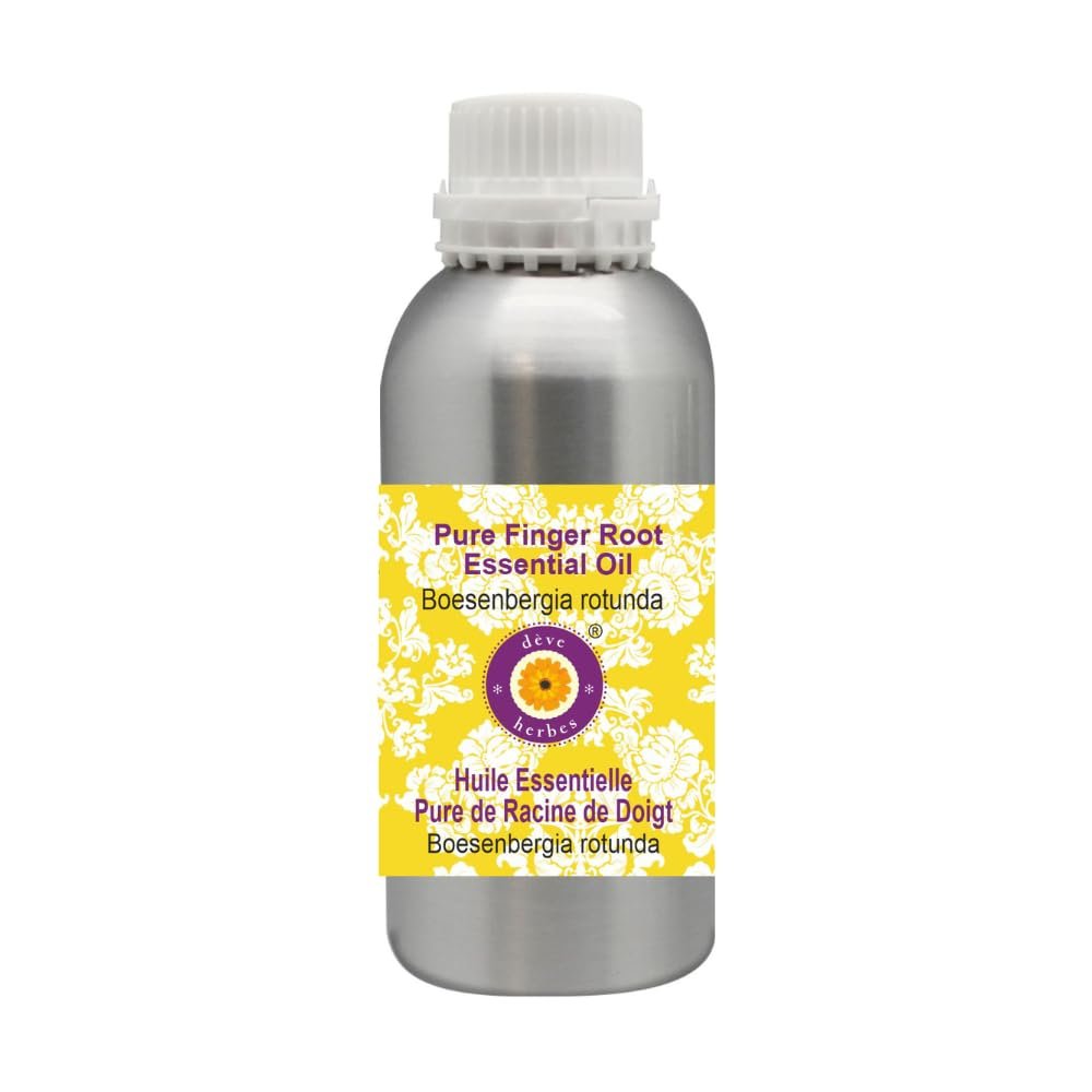 Deve Herbes Pure Finger Root Essential Oil (Boesenbergia rotunda) Steam Distilled 630ml (21 oz)
