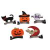 10pcs Halloween Hair Clips,Girls Alligator Clips Bat Pumpkin Ghost Cat Witch Hat Barrettes,Cosplay Costume Accessories,Halloween Hair Accessories Hair Clips for Kids Girls Women view 4