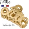 Camila Paris CP3286 French Hair Clip for Women, 2 inch Girls Hair Claw Clips Jaw Gold Fashion Durable and Styling Hair Accessories for Women, Strong Hold No Slip Grip, Made in France view 2