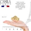 Camila Paris CP3286 French Hair Clip for Women, 2 inch Girls Hair Claw Clips Jaw Gold Fashion Durable and Styling Hair Accessories for Women, Strong Hold No Slip Grip, Made in France view 3