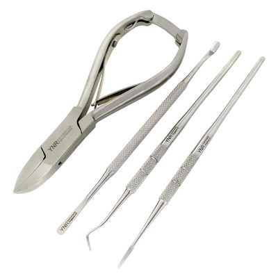 YNR England Nail Clippers Cutters Nippers for Thick Toe Nails for Finger Nails Podiatry Instruments Clippers with Ingrown Toe Nail File Blacks File Nail Lifter Spatula Improved Quality