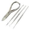YNR England Nail Clippers Cutters Nippers for Thick Toe Nails for Finger Nails Podiatry Instruments Clippers with Ingrown Toe Nail File Blacks File Nail Lifter Spatula Improved Quality view 1