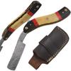 Old Ram Straight Razor | High Hardness Real Damascus Steel Cutthroat Straight Edge-Blade Barber Razor (329) view 1