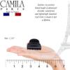 Camila Paris CP3291 French Hair Clip for Women, Small Black Girls Hair Claw Clips Fashion Durable Hair Accessories for Women, Luxury Ladies Strong Hold No Slip Grip Clamp, Made in France view 3