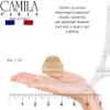 Camila Paris CP3293 French Hair Clip for Women, Small Nude Girls Hair Claw Clips Fashion Durable Hair Accessories for Women, Luxury Ladies Strong Hold No Slip Grip Clamp, Made in France view 3