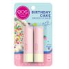 eos Natural Shea Lip Balm- Birthday Cake, eos lip balm, All-Day Moisture, Lip Care, Shea Butter, Moisturizing, Dry Lip Care, 0.14 oz, (Pack of 2) view 1