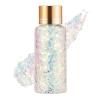 Clear White Face Body Hair Glitter Gel for Women Kids, Changes Color with The Angle and Light, Holographic Mermaid Sequin Sparkling Paint Makeup for Halloween Festival Rave Accessories, 1oz view 1