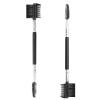 2pcs 3 Head Eyebrow Eyelash Shaper Eyelash Comb Double Head Brush Makeup Grooming Tool Cosmetic with 3 Different Spoolie Brushes for Separating Lashes, Eliminating Mascara Clumps, Grooming Brows view 1
