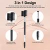 2pcs 3 Head Eyebrow Eyelash Shaper Eyelash Comb Double Head Brush Makeup Grooming Tool Cosmetic with 3 Different Spoolie Brushes for Separating Lashes, Eliminating Mascara Clumps, Grooming Brows view 2