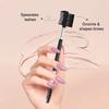 2pcs 3 Head Eyebrow Eyelash Shaper Eyelash Comb Double Head Brush Makeup Grooming Tool Cosmetic with 3 Different Spoolie Brushes for Separating Lashes, Eliminating Mascara Clumps, Grooming Brows view 3