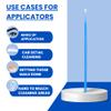 Disposable Micro Applicator Micro Brush for Makeup, Eyelash Extension, Lash and Mascara Application for Personal Care (100 Count (Pack of 1), Blue (L)) view 3