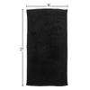 Eurow Ultra-Soft & Absorbent Cotton Salon Towels for Home, Beauty, Gym & Professional Salons, Fast-Drying for Hair, Hands & Spa Use, Durable & Machine Washable, 16" x 27", 24-Pack, Black view 4