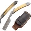 Old Ram Straight Razor | Straight Edge-Razor Sharp High Hardness Real Damascus Steel Cutthroat Straight Edge-Blade | Barber Razor (332) view 1