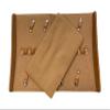 6 Pair Hold Synthetic Leather Hair Scissors Barber Shears Protective Case Magnetic Snap Closure-Case Only Scissors Not Included (Brown) view 1