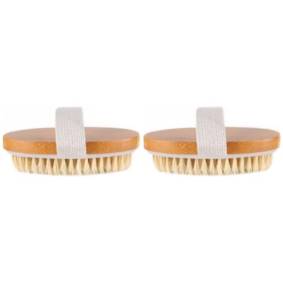 Healifty 2pcs Shower Brush Bathing Accessories Skin Massager Deep Clean Safe Material Suitable for Ages
