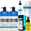 BELLISSO Biotin Heat Protectant Spray for Hair with Moroccan Argan Oil and Biotin Shampoo and Conditioner Set and Biotin Hair Thickening Serum view 1