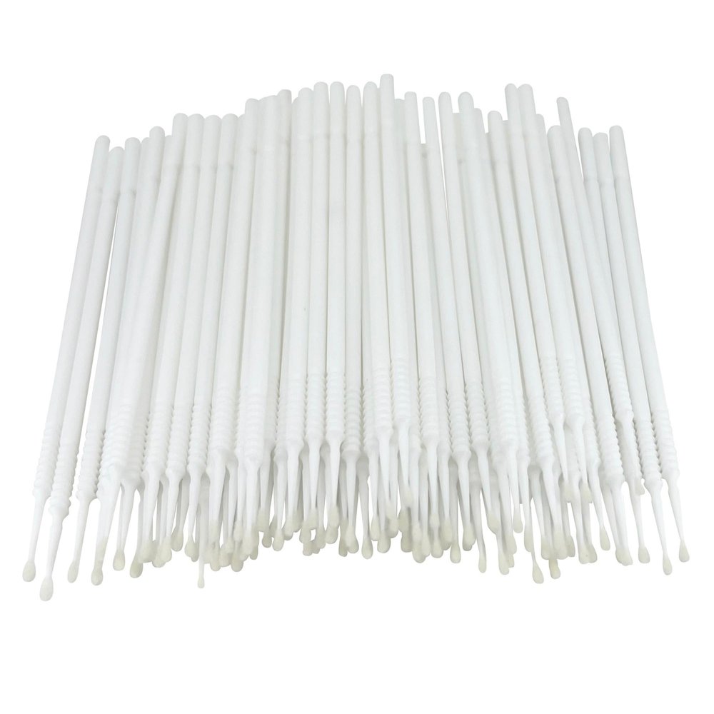 Disposable Micro Applicator Micro Brush for Makeup, Eyelash Extension, Lash and Mascara Application for Personal Care (100 Count (Pack of 1), White (S))
