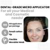 Disposable Micro Applicator Micro Brush for Makeup, Eyelash Extension, Lash and Mascara Application for Personal Care (100 Count (Pack of 1), White (S)) view 2