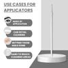 Disposable Micro Applicator Micro Brush for Makeup, Eyelash Extension, Lash and Mascara Application for Personal Care (100 Count (Pack of 1), White (S)) view 3