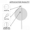 Disposable Micro Applicator Micro Brush for Makeup, Eyelash Extension, Lash and Mascara Application for Personal Care (100 Count (Pack of 1), White (S)) view 4