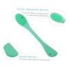 Healifty 2pcs Facial Cleansing Brush Dual-Headed Face Wash Tool for Exfoliating and Massaging Gentle Deep Cleanse for Blackhead Prevention Soft and Material view 4