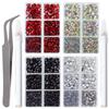 LPBeads 10000pcs Hotfix Rhinestones Flatback Glass Crystal Clear Red AB Crystal and Black Rhinestone with Tweezers and Picking Pen for Crafts Clothes Nail Art view 1