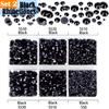 LPBeads 10000pcs Hotfix Rhinestones Flatback Glass Crystal Clear Red AB Crystal and Black Rhinestone with Tweezers and Picking Pen for Crafts Clothes Nail Art view 4