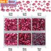 LPBeads 10000pcs Hotfix Rhinestones Flatback Glass Red Pink Fuchsia and Rose Rhinestone with Tweezers and Picking Pen for Crafts Clothes Nail Art view 3