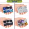 LPBeads 10000pcs Hotfix Rhinestones Flatback Glass Crystal Clear Black and 12 Mixed Color Rhinestone with Tweezers and Picking Pen for Crafts Clothes Nail Art view 2