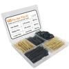400 Pcs Hair Pins Kit, Including 100 Pcs Bobby Pins, 100 Pcs U Hair Pins, 200 Black Rubber Hair Bands, Hair Pin for Girls and Women, Great for All Hair Types (Black, Gold) view 1