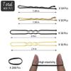 400 Pcs Hair Pins Kit, Including 100 Pcs Bobby Pins, 100 Pcs U Hair Pins, 200 Black Rubber Hair Bands, Hair Pin for Girls and Women, Great for All Hair Types (Black, Gold) view 2