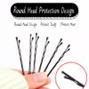 400 Pcs Hair Pins Kit, Including 100 Pcs Bobby Pins, 100 Pcs U Hair Pins, 200 Black Rubber Hair Bands, Hair Pin for Girls and Women, Great for All Hair Types (Black, Gold) view 3