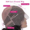 Women's Wigs Hair Replacement Wigs Lace Front Human Hair Wigs For Women 360 Hd Transparent Lace Wig 10-30 Inch 13x4 Body Wave Lace Front Wig Wig Hair ( Color : 360 Lace Frontal Wig , Size : 28inches ) view 2