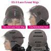 Women's Wigs Hair Replacement Wigs Lace Front Human Hair Wigs For Women 360 Hd Transparent Lace Wig 10-30 Inch 13x4 Body Wave Lace Front Wig Wig Hair ( Color : 360 Lace Frontal Wig , Size : 28inches ) view 3