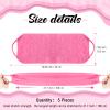 5 Pcs Back Scrubber for Shower Exfoliating Body Exfoliating with Handles Washcloth Towel Pull Strap Shower Scrubber for Body Cleans Skin Massages for Women Men One Size view 2