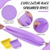 5 Pcs Back Scrubber for Shower Exfoliating Body Exfoliating with Handles Washcloth Towel Pull Strap Shower Scrubber for Body Cleans Skin Massages for Women Men One Size view 3